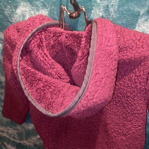 BUNDLE DISCOUNTS! Sz 3T Old Navy Dark Purple Sherpa Zip up Hoodie Girls - Picture 7 of 10